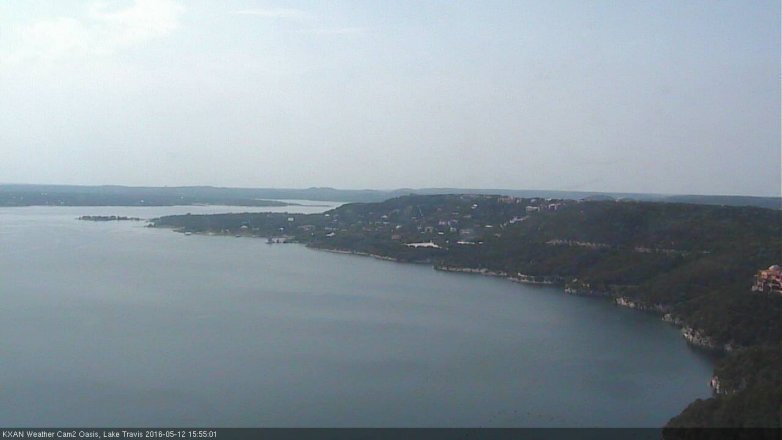 Lake Travis webcam, May 12, 2016 3:25 PM CT