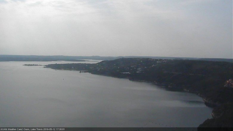 Lake Travis webcam, May 12, 2016 4:50 PM CT