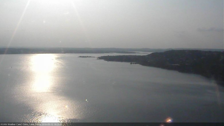 Lake Travis webcam, May 12, 2016 5:55 PM CT