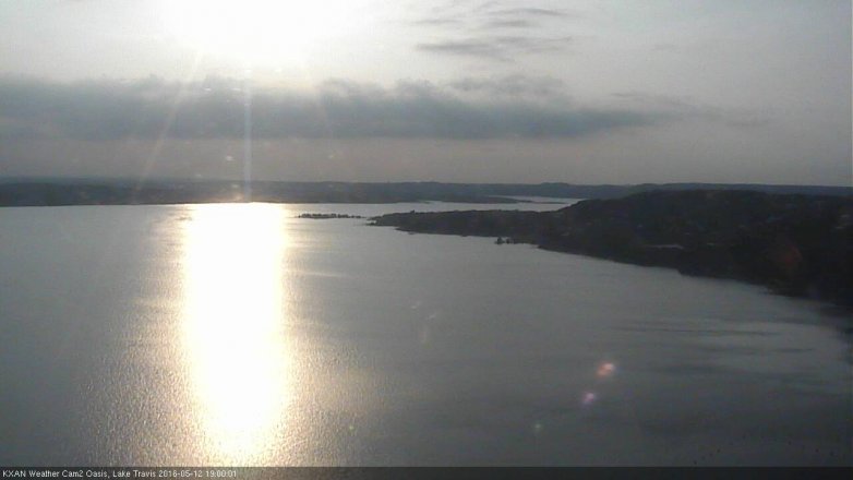 Lake Travis webcam, May 12, 2016 6:25 PM CT