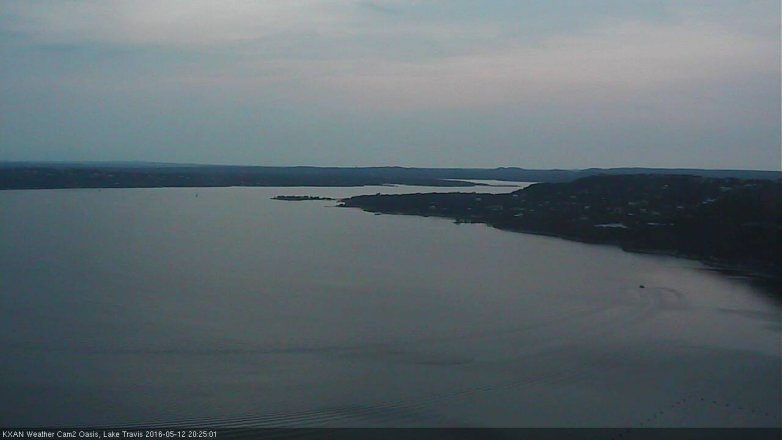 Lake Travis webcam, May 12, 2016 7:55 PM CT