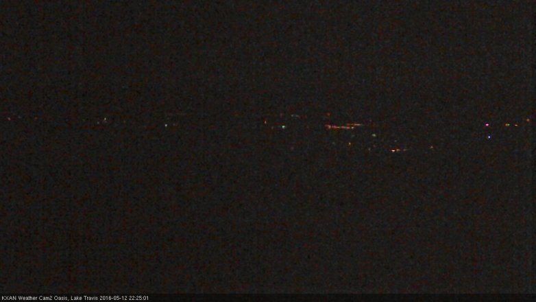 Lake Travis webcam, May 12, 2016 10:00 PM CT