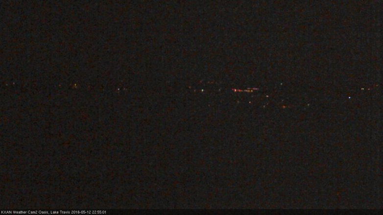 Lake Travis webcam, May 12, 2016 10:10 PM CT