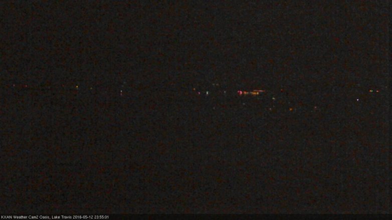 Lake Travis webcam, May 12, 2016 11:30 PM CT