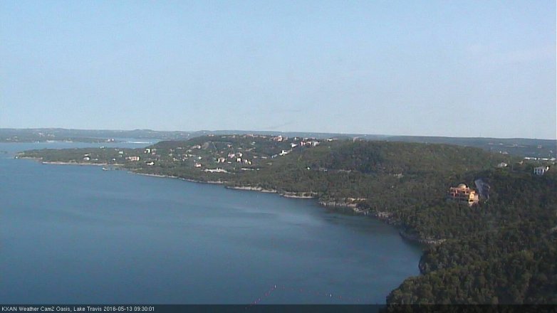 Lake Travis webcam, May 13, 2016 9:05 AM CT