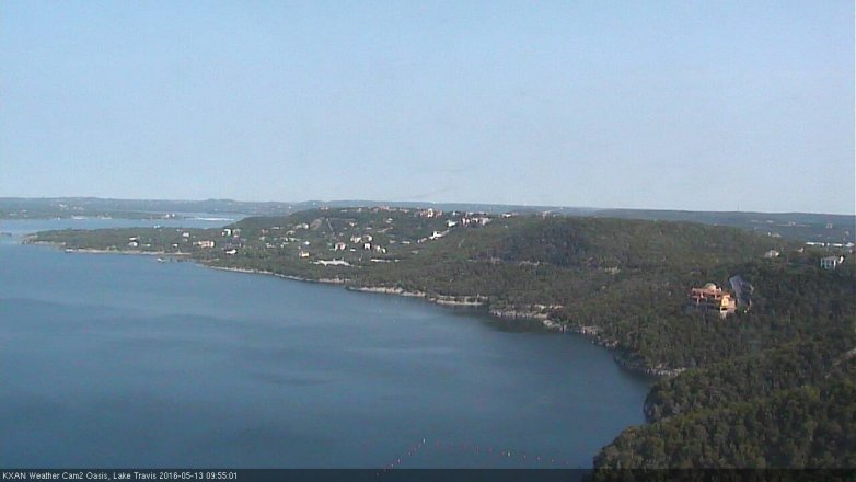 Lake Travis webcam, May 13, 2016 9:15 AM CT