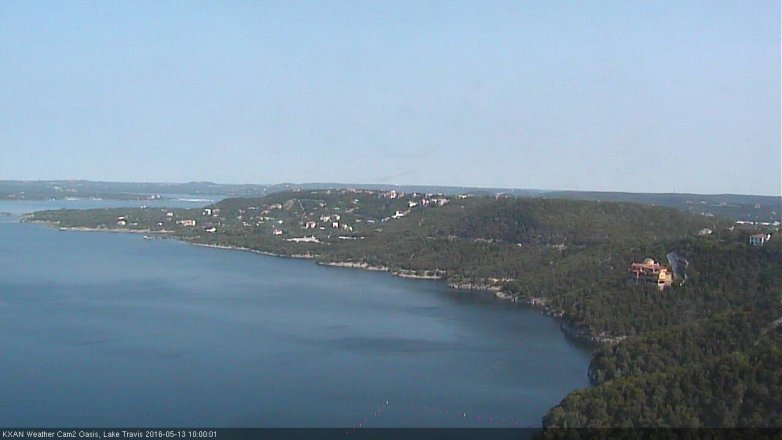 Lake Travis webcam, May 13, 2016 9:30 AM CT