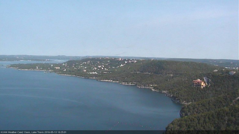 Lake Travis webcam, May 13, 2016 9:45 AM CT