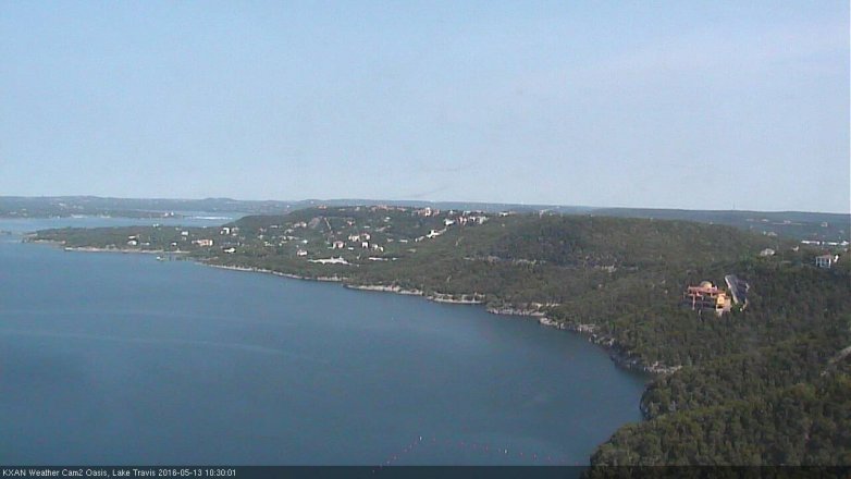 Lake Travis webcam, May 13, 2016 10:05 AM CT