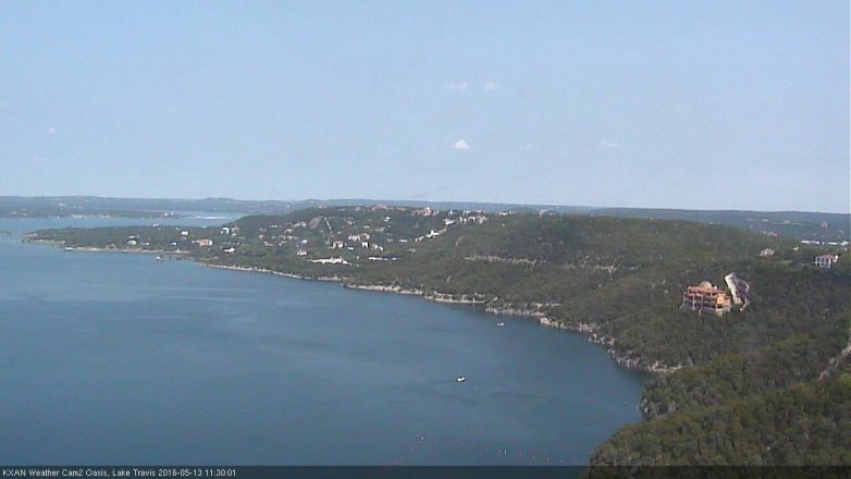 Lake Travis webcam, May 13, 2016 10:40 AM CT
