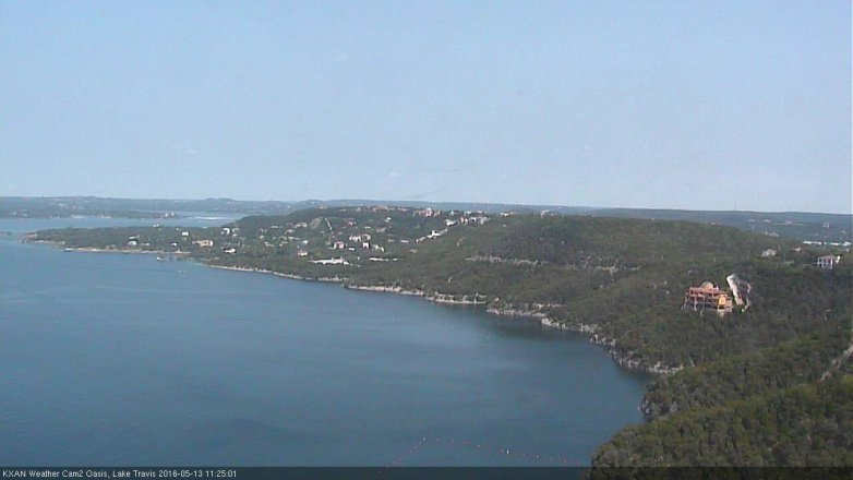 Lake Travis webcam, May 13, 2016 10:45 AM CT
