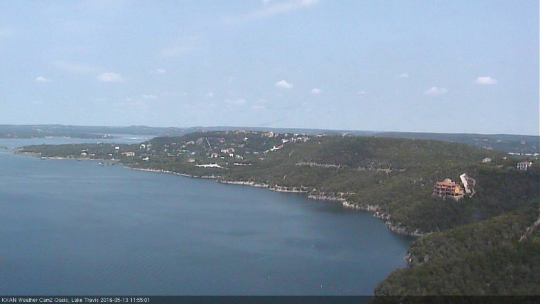 Lake Travis webcam, May 13, 2016 11:10 AM CT