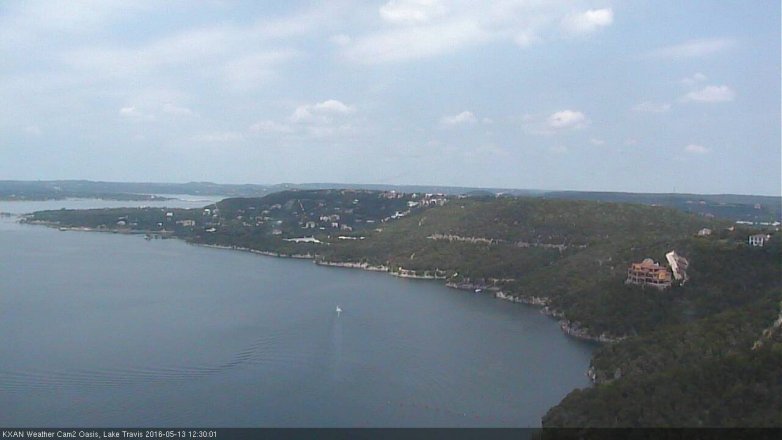Lake Travis webcam, May 13, 2016 11:55 AM CT