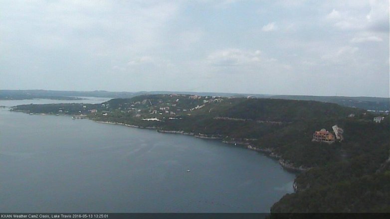 Lake Travis webcam, May 13, 2016 1:00 PM CT