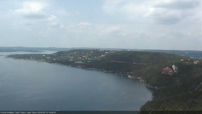 Lake Travis webcam, May 13, 2016 1:10 PM CT