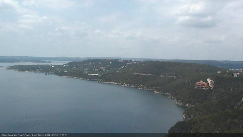 Lake Travis webcam, May 13, 2016 1:15 PM CT