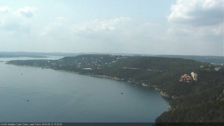 Lake Travis webcam, May 13, 2016 2:55 PM CT