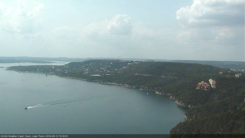 Lake Travis webcam, May 13, 2016 3:00 PM CT
