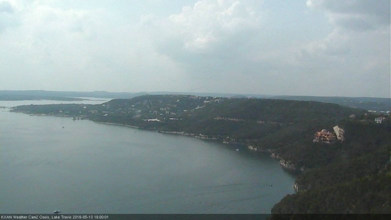 Lake Travis webcam, May 13, 2016 3:25 PM CT