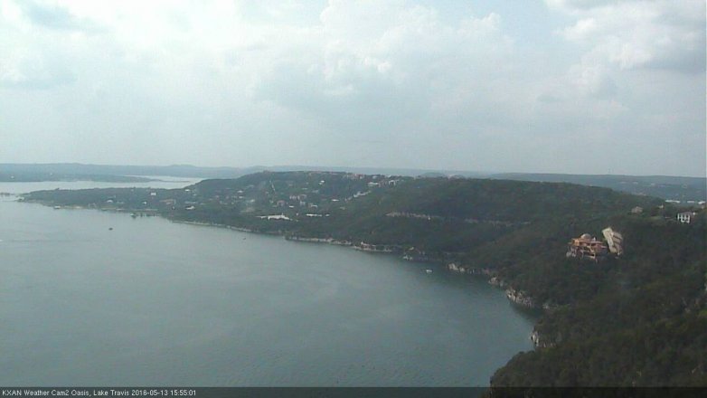 Lake Travis webcam, May 13, 2016 3:30 PM CT