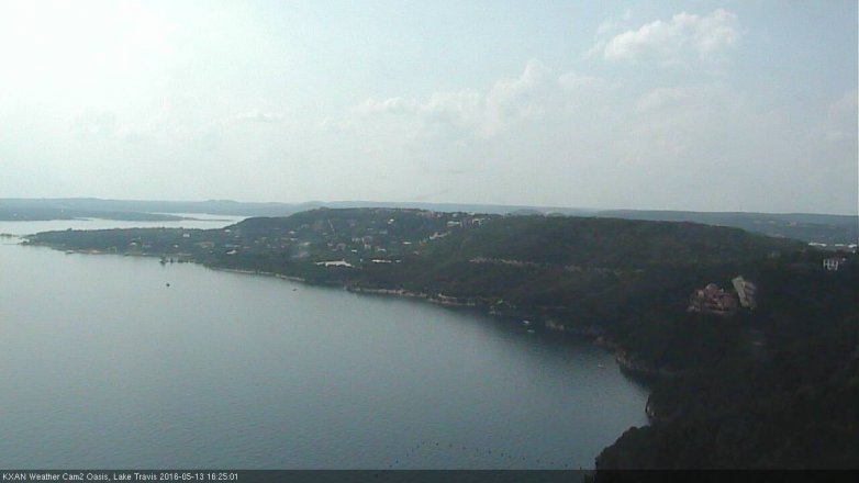 Lake Travis webcam, May 13, 2016 3:55 PM CT