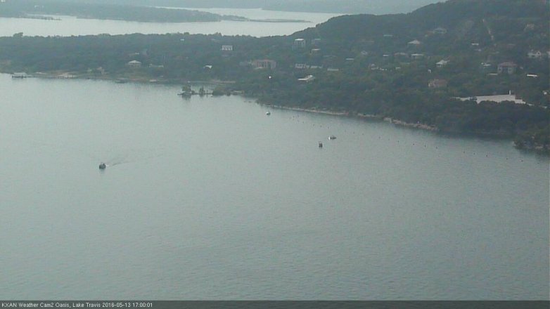 Lake Travis webcam, May 13, 2016 4:10 PM CT