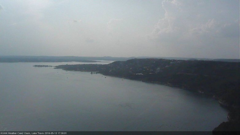 Lake Travis webcam, May 13, 2016 4:40 PM CT