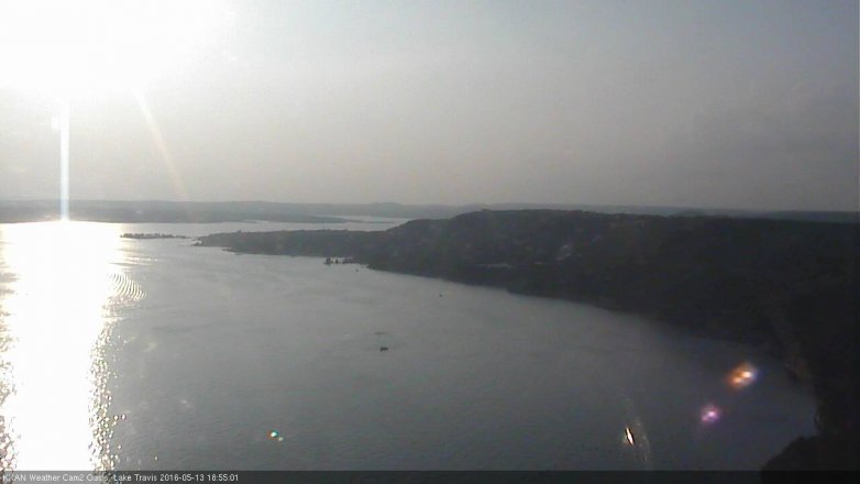 Lake Travis webcam, May 13, 2016 6:15 PM CT