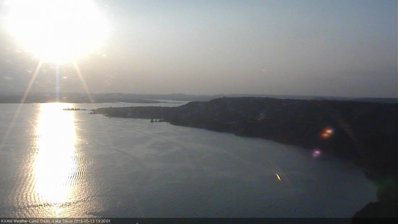 Lake Travis webcam, May 13, 2016 7:00 PM CT
