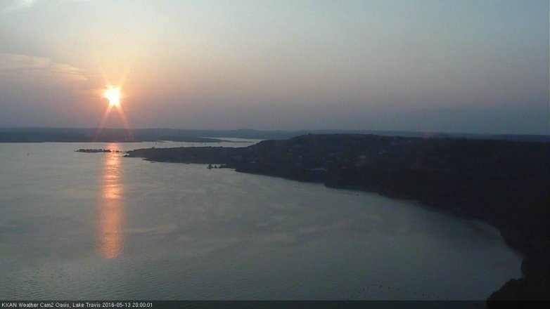 Lake Travis webcam, May 13, 2016 7:15 PM CT