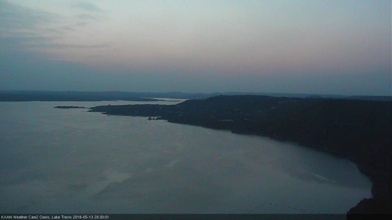Lake Travis webcam, May 13, 2016 7:55 PM CT