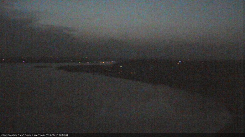Lake Travis webcam, May 13, 2016 8:05 PM CT
