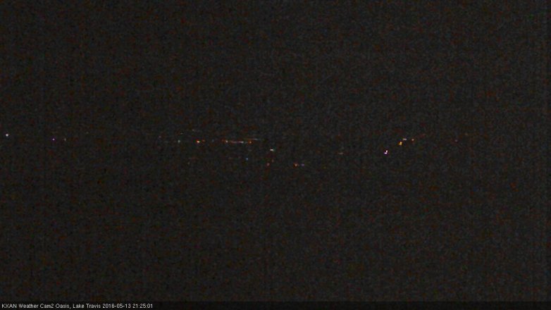Lake Travis webcam, May 13, 2016 9:00 PM CT