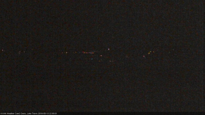 Lake Travis webcam, May 13, 2016 9:30 PM CT