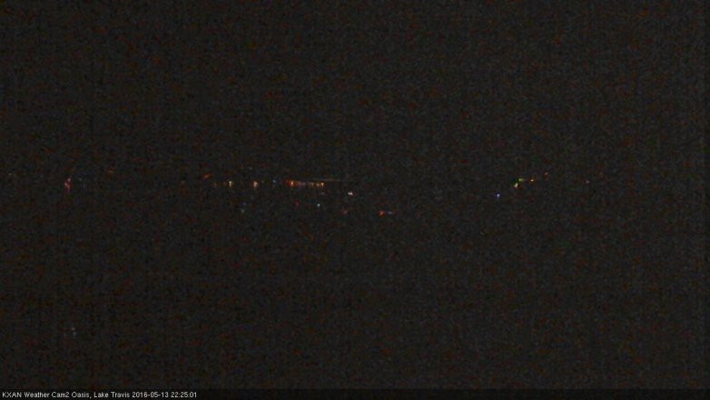 Lake Travis webcam, May 13, 2016 9:45 PM CT