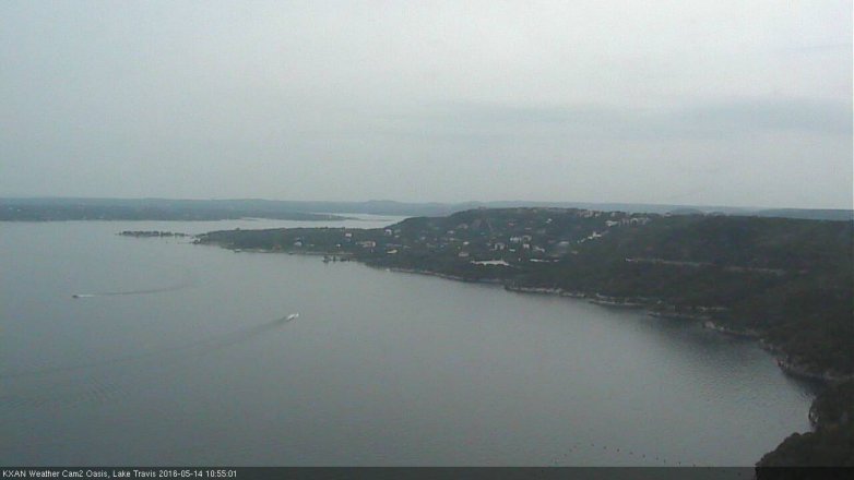Lake Travis webcam, May 14, 2016 10:20 AM CT