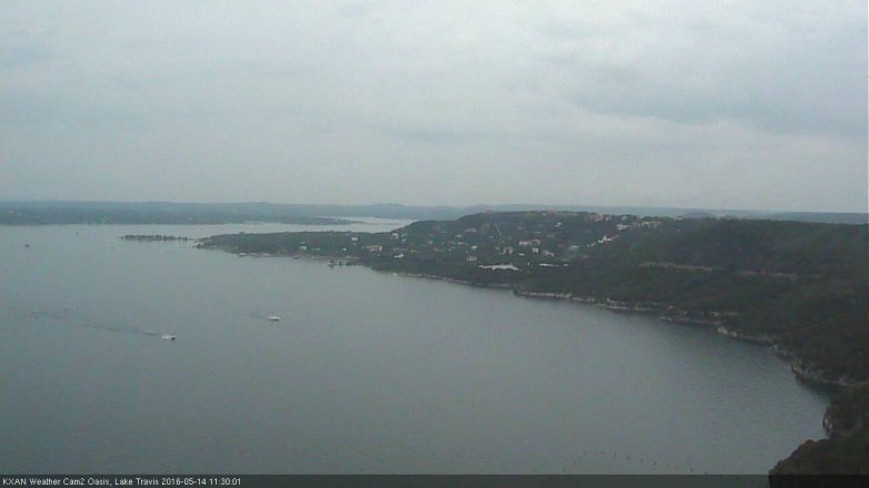 Lake Travis webcam, May 14, 2016 11:00 AM CT