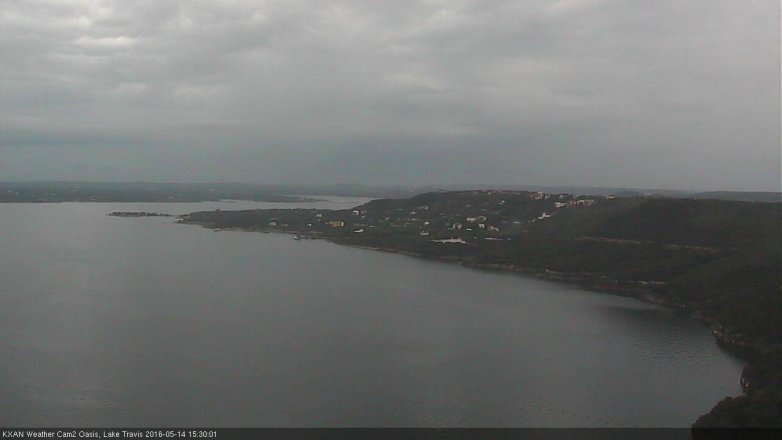 Lake Travis webcam, May 14, 2016 3:05 PM CT