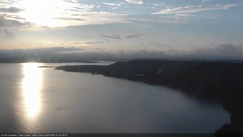 Lake Travis webcam, May 14, 2016 6:35 PM CT