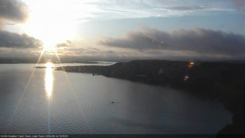 Lake Travis webcam, May 14, 2016 7:25 PM CT