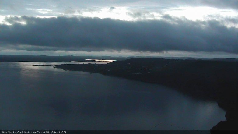 Lake Travis webcam, May 14, 2016 7:55 PM CT