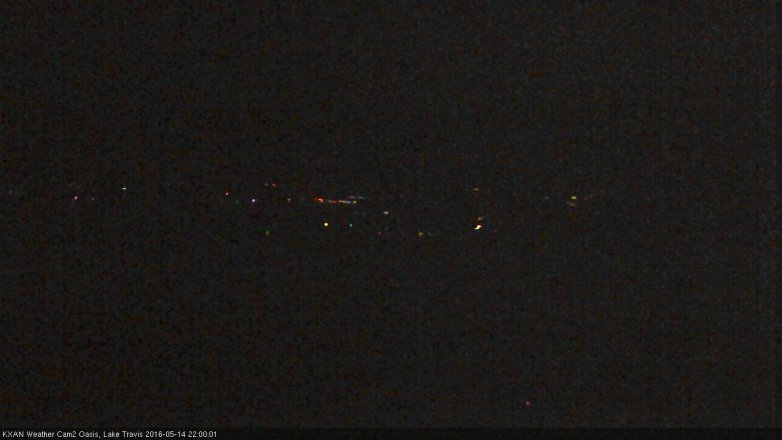 Lake Travis webcam, May 14, 2016 9:25 PM CT