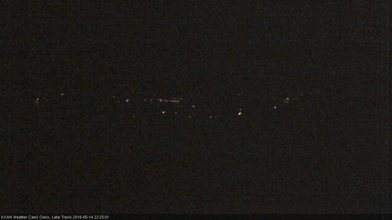 Lake Travis webcam, May 14, 2016 9:40 PM CT