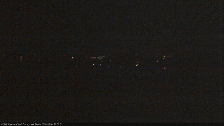 Lake Travis webcam, May 14, 2016 10:00 PM CT