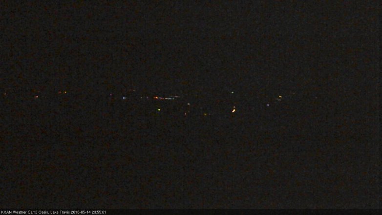 Lake Travis webcam, May 14, 2016 11:25 PM CT