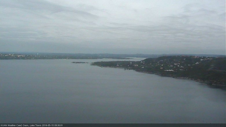 Lake Travis webcam, May 15, 2016 9:00 AM CT