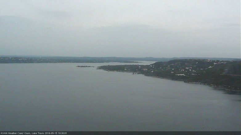 Lake Travis webcam, May 15, 2016 9:45 AM CT