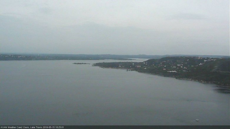 Lake Travis webcam, May 15, 2016 9:50 AM CT