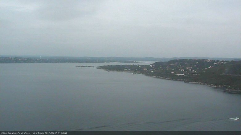 Lake Travis webcam, May 15, 2016 10:50 AM CT