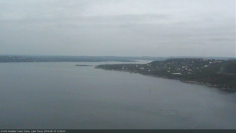 Lake Travis webcam, May 15, 2016 11:10 AM CT
